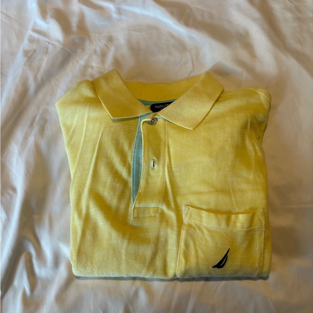 Nautica Lemon Yellow Polo Shirt